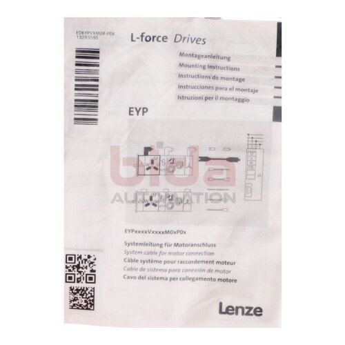 Lenze EDKYPVXM0X-P0X (13293595) Systemleitung f&uuml;r Motoranschluss System cable for motor connection