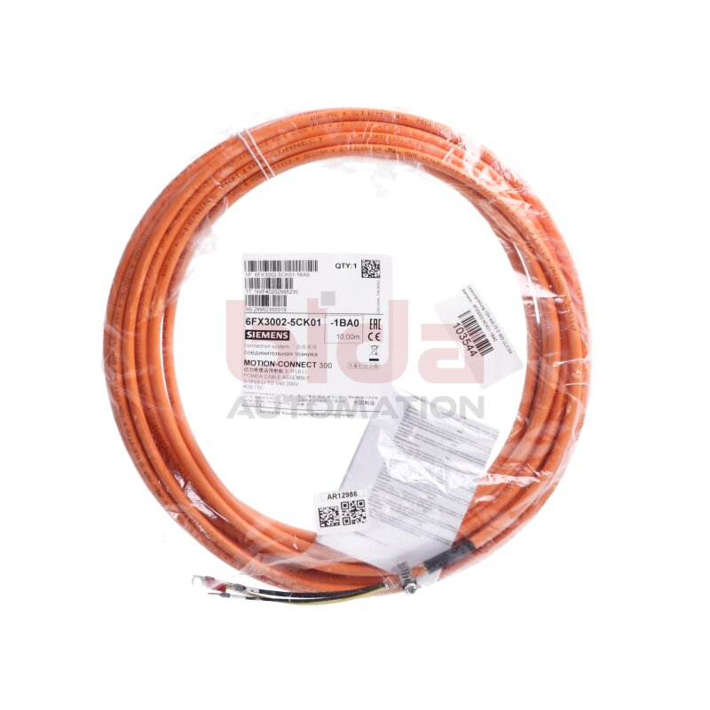 Siemens 6FX3002-5CK01-1BA0 / 6FX3 002-5CK01-1BA0 Leistungsleitung  Power Cable 10m 200V