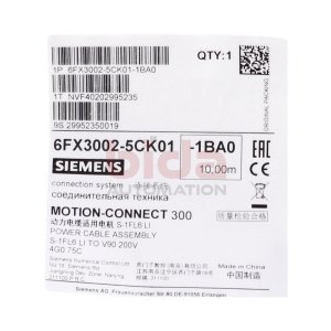 Siemens 6FX3002-5CK01-1BA0 Leistungsleitung  Power Cable...
