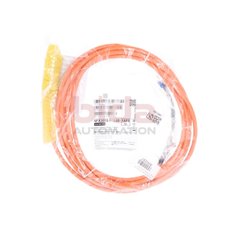 Siemens 6FX3002-5CL02-1AF0 Leistungsleitung Power Cable 5m 400V