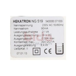 Hekatron NG 519 Feststellanlagen-Anschlussdose Hold-open...