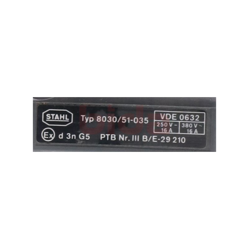 Stahl 8030/51-035 Wechselschalter Changeover switch 250V 16A