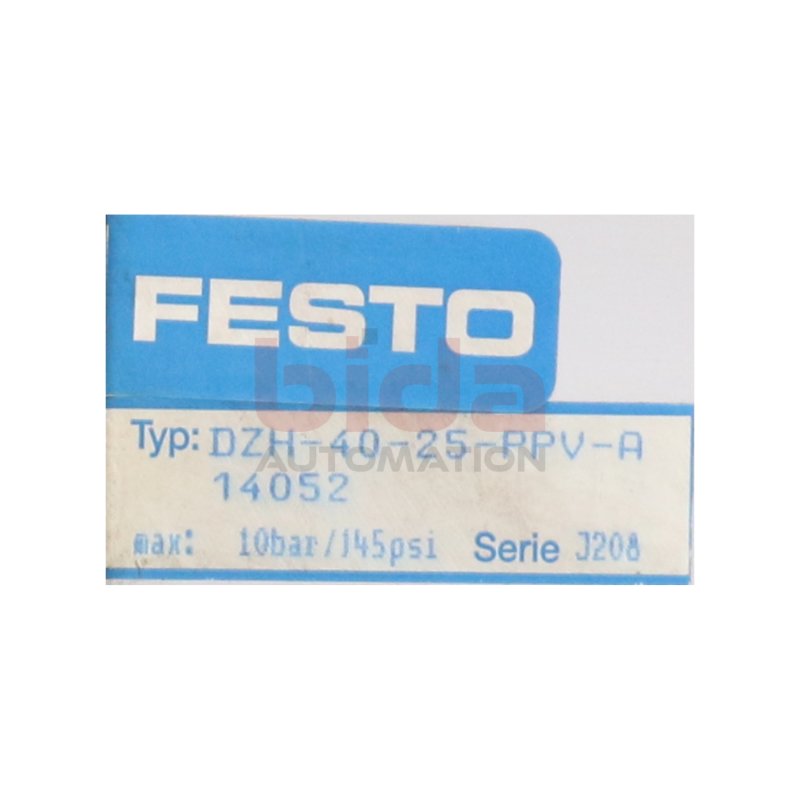 Festo DZH-40-25-PPV-A (14052) Flachzylinder Flat cylinder 10bar