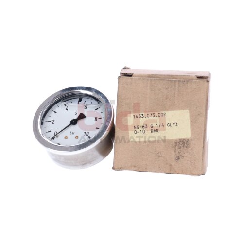 Wika NG 63 G 1/4 GLYZ 0-10 BAR Manometer