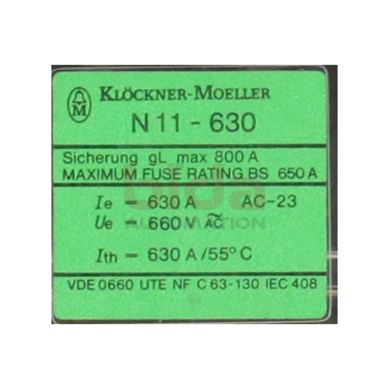 Moeller N11-630 Lasttrennschalter Switch disconnector 630A 660V