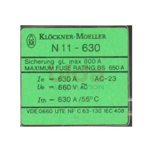 Moeller N11-630 Lasttrennschalter Switch disconnector...