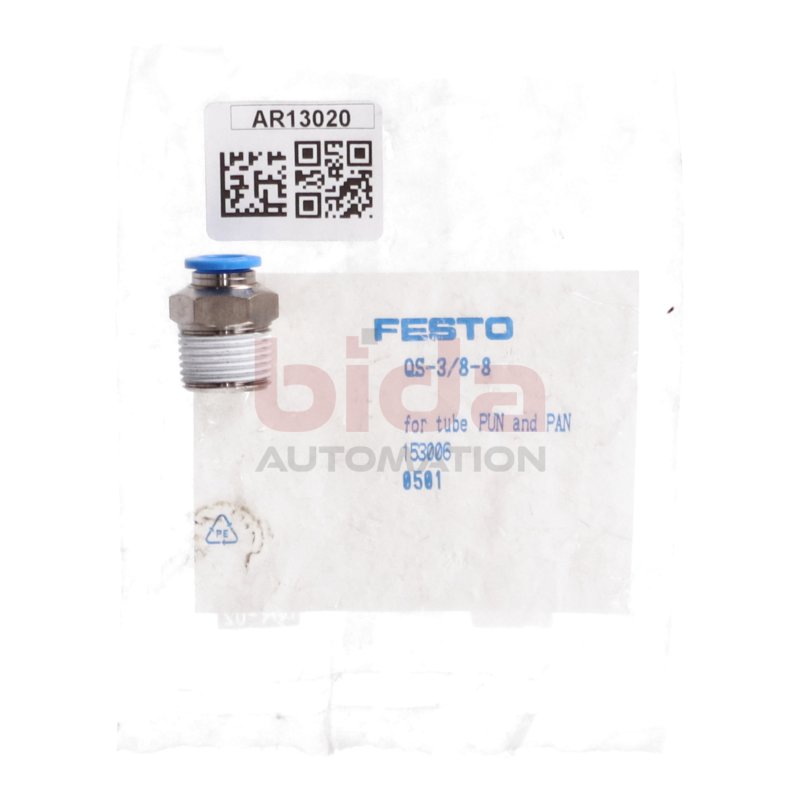 Festo QS-3/8-8 Steckverschraubung Push-in fitting