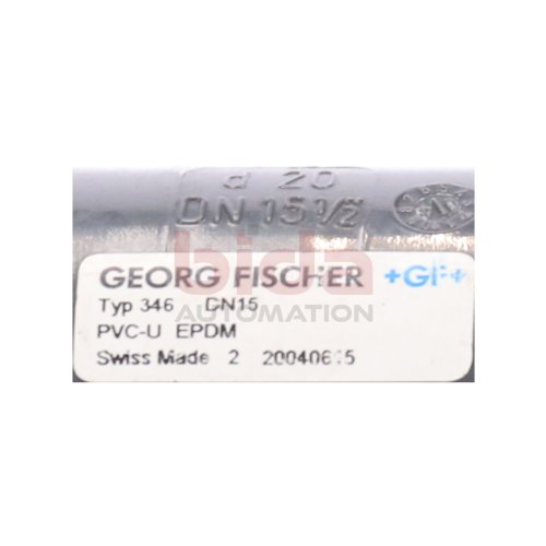 Georg Fischer +GF+ Typ 346 DN15 Kugelventil Ball valve