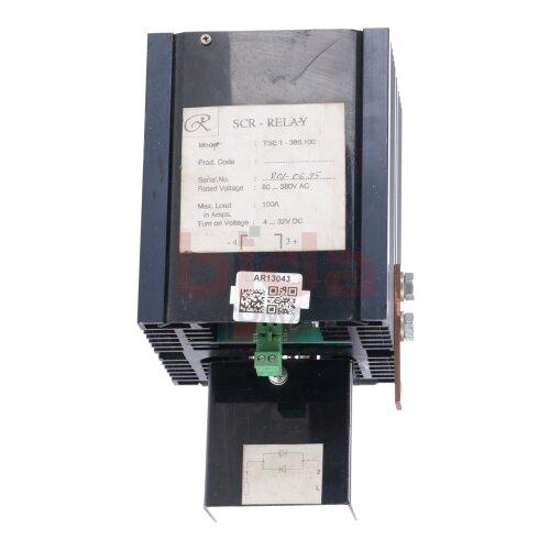 SCR-RELAY TSE 1-380.100 Relais Relay 80...380 VAC 100A 4...32VDC