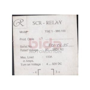 SCR-RELAY TSE 1-380.100 Relais Relay 80...380 VAC 100A...