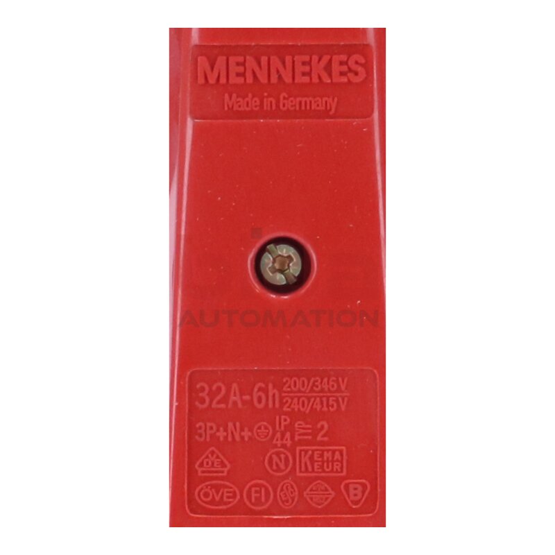 Mennekes 32A-6h/3P+N+ Typ 2 Stecker Plug 32A 200/346V