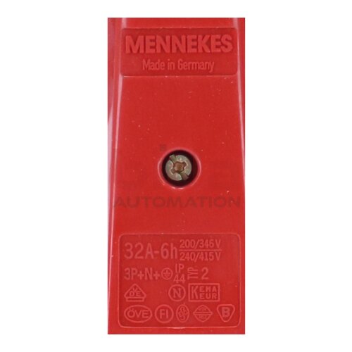 Mennekes 32A-6h/3P+N+ Typ 2 Stecker Plug 32A 200/346V