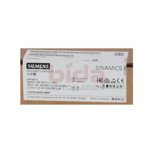 Siemens 6SL3130-6AE21-0AB1  Smart Line Module 380-480V 17-12.8A
