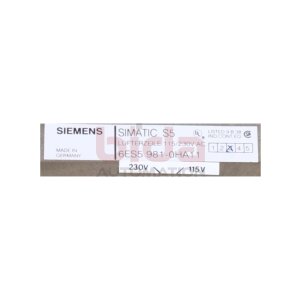 Siemens 6ES5 981-0HA11 Lüfterzeile Ventilation line...