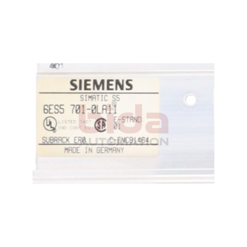 Siemens 6ES5 701-0LA11 Baugruppentr&auml;ger Subrack
