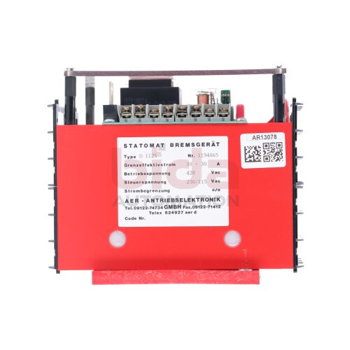 AER - Antriebselektronik D 1125 Statomat Bremsger&auml;t Statomat Braking Unit  30A 420VAC