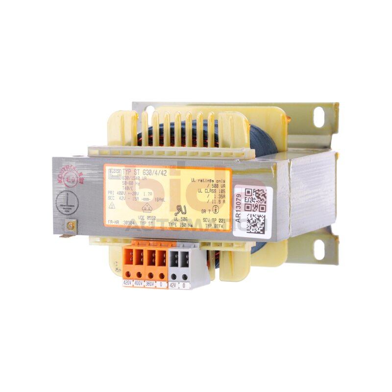 Block ST 630/4/42 Transformator Transformer  400V 15A