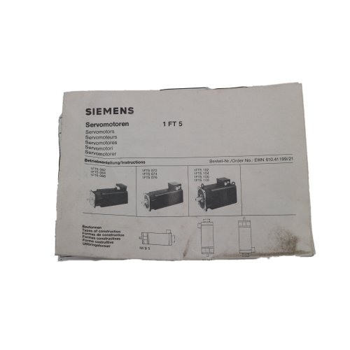 Siemens 1FT5024-0AC01-1 3~Permanent-Magnet-Motor Servomotor Motor Elektromotor