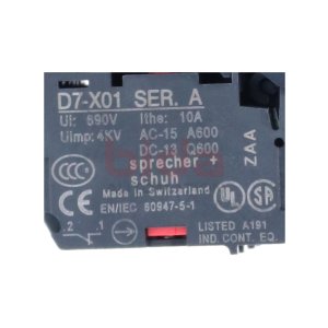 Sprecher + Schuh D7-X01 SER.A NOT-Aus-Schalter Emergency...