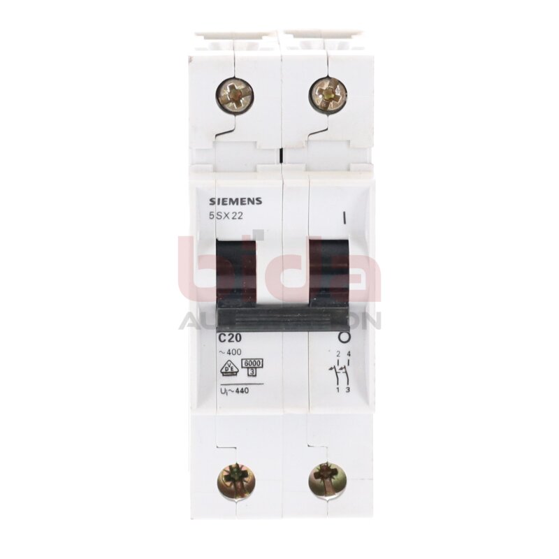 Siemens 5 SX22 C20 Leistungsschutzschalter Circuit Breaker 400V