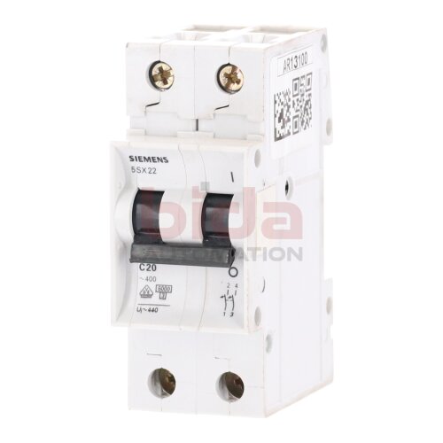 Siemens 5 SX22 C20 Leistungsschutzschalter Circuit Breaker 400V