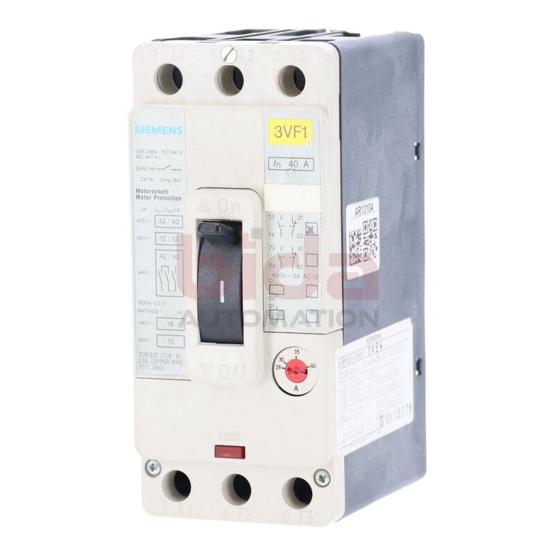 Siemens 3VF1 231-1DG11-0AB4 / 3VF1231-1DG11-0AB4  Leistungsschalter Circuit Breaker  40A