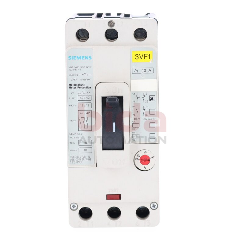 Siemens 3VF1 231-1DG11-0AB4 / 3VF1231-1DG11-0AB4  Leistungsschalter Circuit Breaker  40A