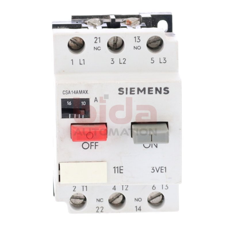Siemens 3VE1010-2M Leistungsschalter Circuit Breaker  10-16A