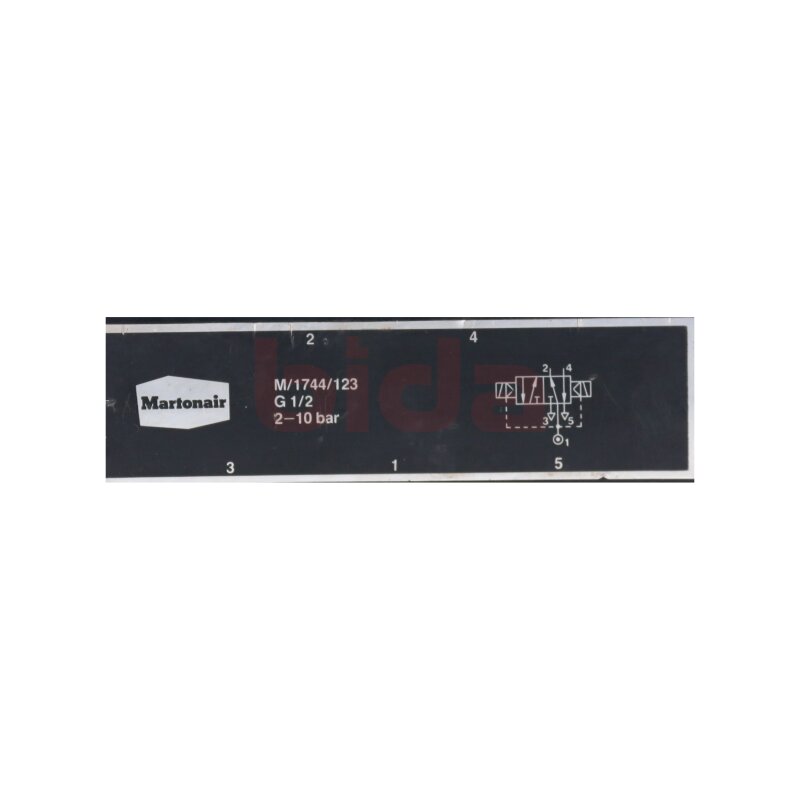 Martonair M/1744/123 G 1/2 Magnetventil Solenoid Valve 2-10bar