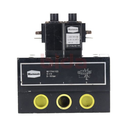 Martonair M/1744/123 G 1/2 Magnetventil Solenoid Valve 2-10bar