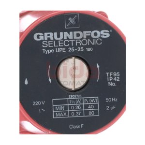 Grundfos UPE 25-25 180mm Heizungspumpe Heating pump 220V...
