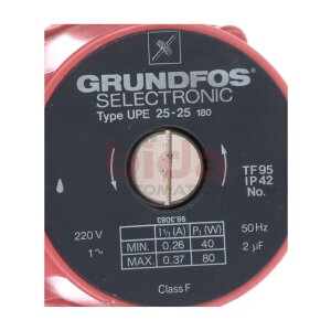Grundfos UPE 25-25 180mm Heizungspumpe Heating pump 220V...