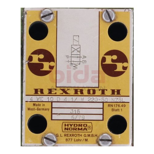 Rexroth 4WE 10 D4.1/ W220-50 NZ5L Wegeventil Directional Valve