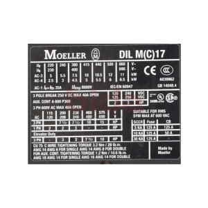 Moeller DIL M 17-10 (DIL M(C)17) Leistungsschütz...