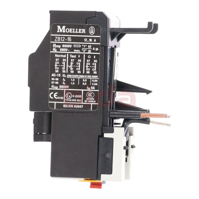 Moeller ZB12-16 Motorschutzrelais Motor Protection Relay 12-16 A  500V