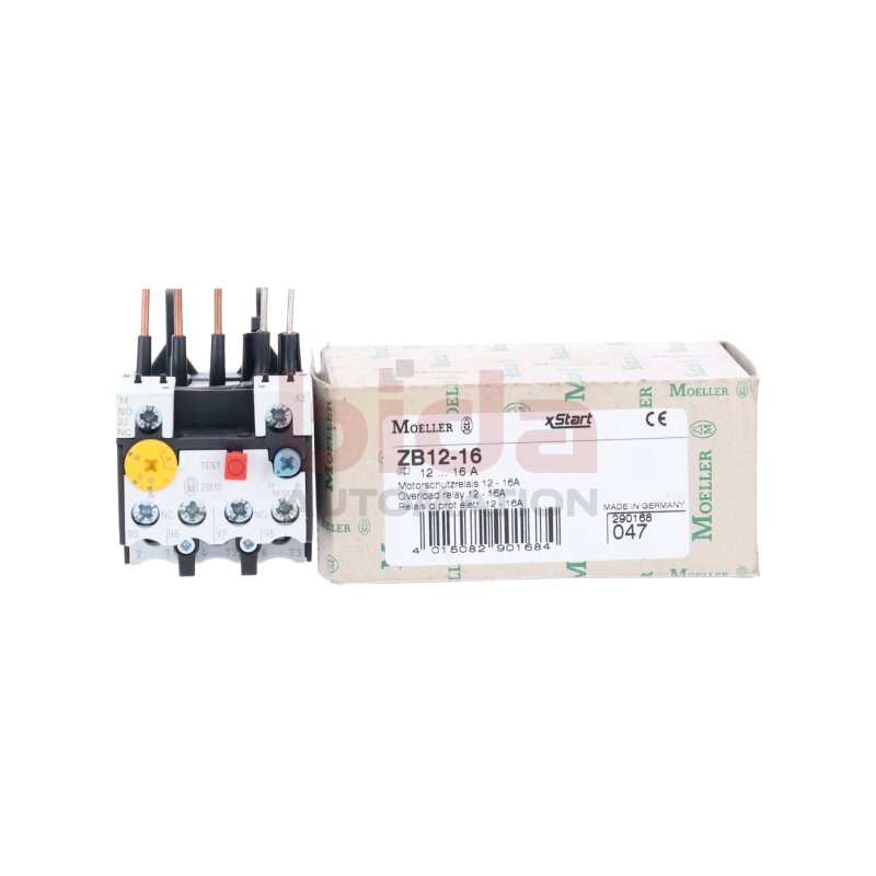 Moeller ZB12-16 Motorschutzrelais Motor Protection Relay 12-16 A  500V