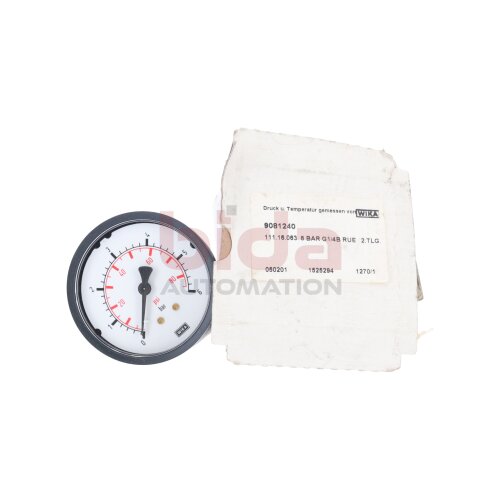 Wika 111.16.063 6 BAR G1/4B RUE 2.TLG. Manometer Pressure gauge