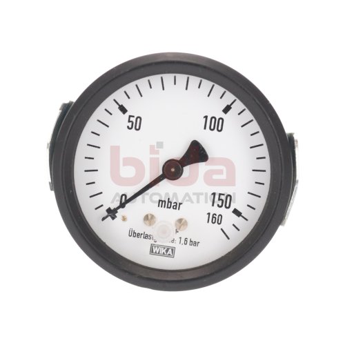 Wika Kapselfedermanometer Gas 0-160 mbar (1,6 bar) Manometer Pressure gauge