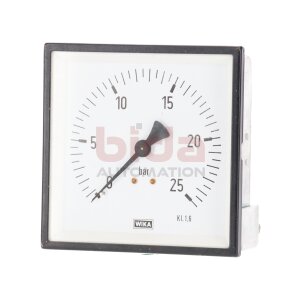 Wika KL. 1,6 0/25 bar Manometer Pressure gauge 0-25 bar