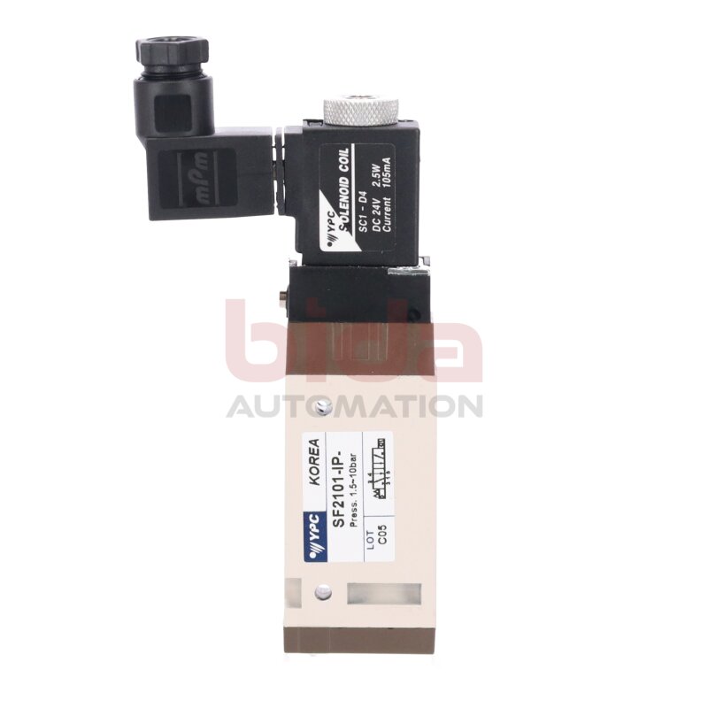 YPC SF2101-IP-SC1-CN1-D4 Magnetventil Solenoid Valve  1,5-10bar 24V 2,5W 105mA