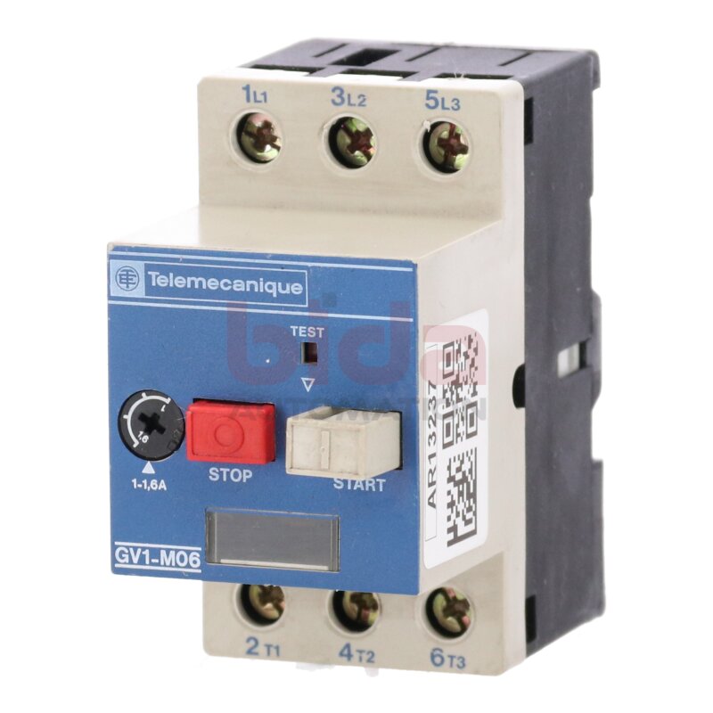 Telemecanique GV1-M06 Motorschutzschalter Motor Protection Switch 600V 1-1,6 A