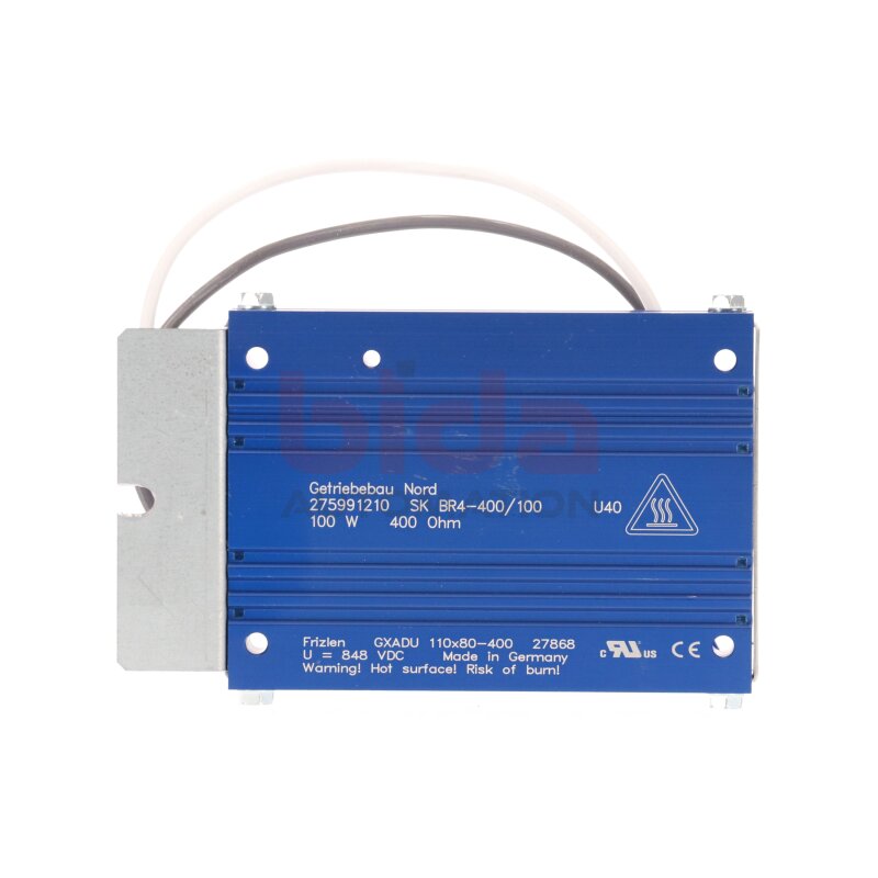 Getriebebau Nord SK BR4-400/100 Bremswiderstand Braking resistor 100W 848 VDC