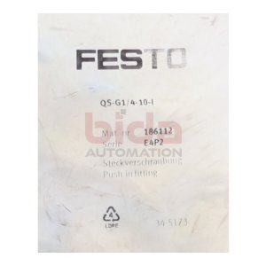 Festo QS-G1/4-10-I Mat.-Nr. 186112 (10Stk)...