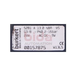 Bürkert 5281 A 13,0 NBR M5 2/2-Wege-Membranventil...