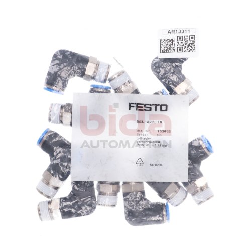 Festo QSL-3/8-10 Mat.-Nr. 153052 (10Stk) Steckverschraubung Push-in fitting