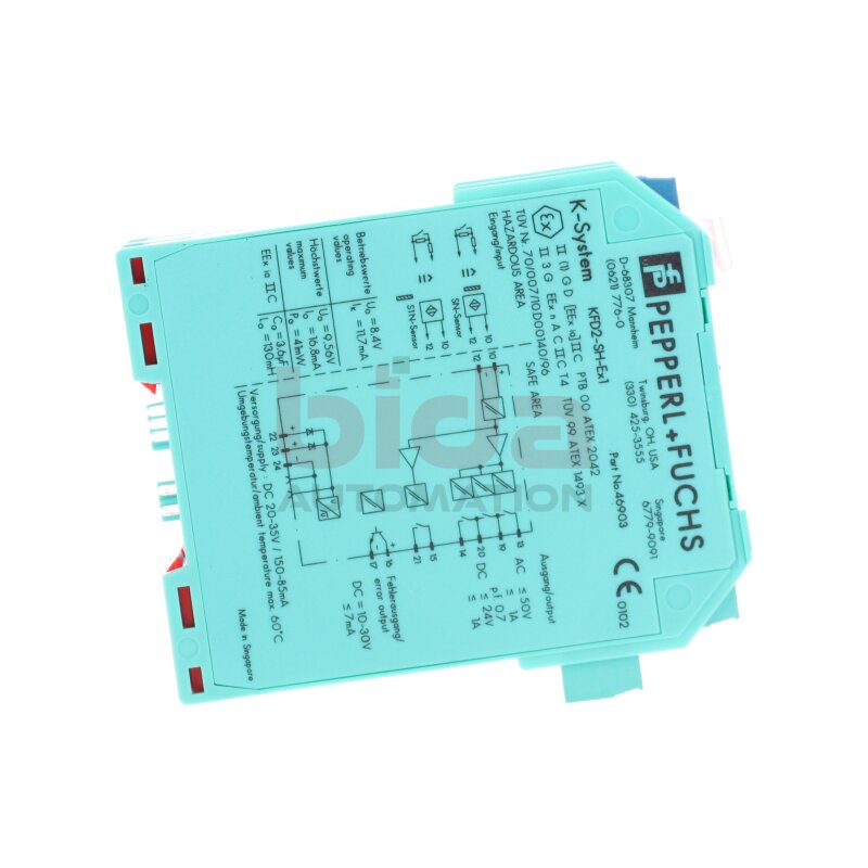 Pepperl+Fuchs KFD2-SH-Ex1 Trennschaltverst&auml;rker Isolating switch amplifier 20-35V