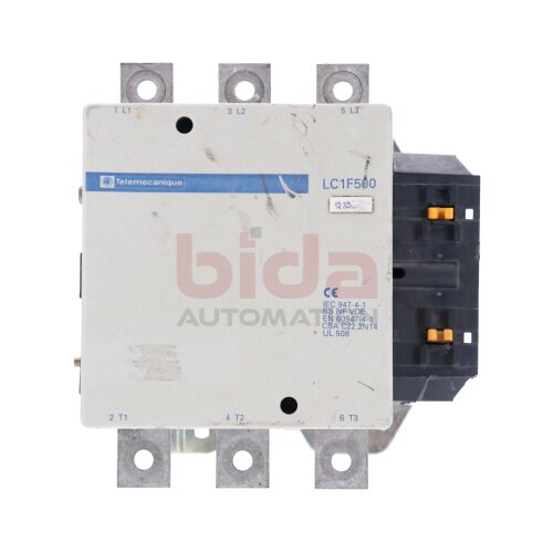 Telemecanique LC1 F 500 (LC1F500) Leistungssch&uuml;tz Power Contactor 600V 700A