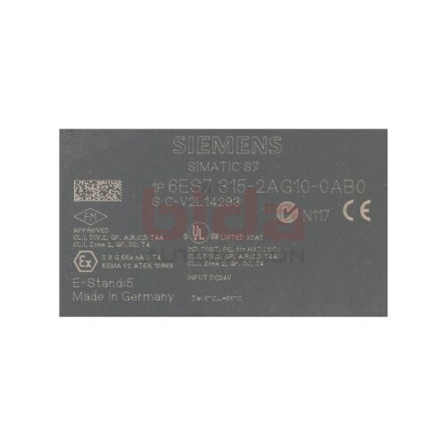 Siemens 6ES7 315-2AG10-0AB0 / 6ES7315-2AG10-0AB0 Stromversorgung Power Supply 24V