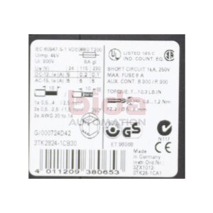 Siemens 3TK2824-1CB30 / 3TK2 824-1CB30...