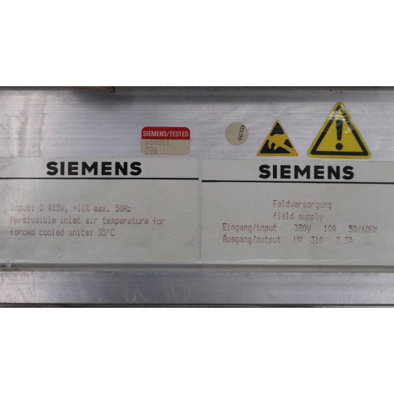 Siemens Simodrive 6RA2725-6DV57-0 D380/60 Mreq-GdG6V57-3A0 Stromrichter convert